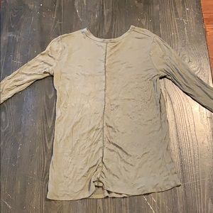 Olive Soft quarter sleeve shirt
